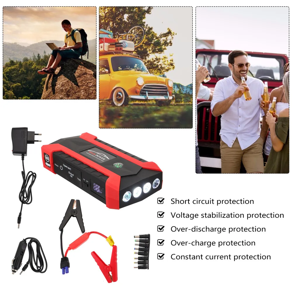 

1 Set Car Emergency Starter Car Booster Starting Device (Plug)