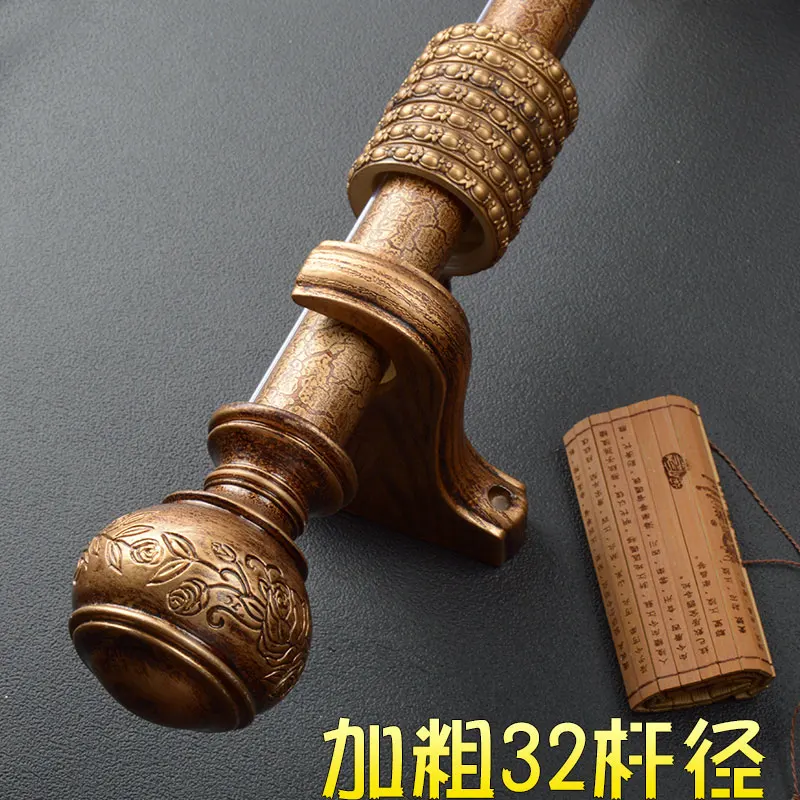 Имитация древесины Римский стержень Античная Ретро Европейская занавеска