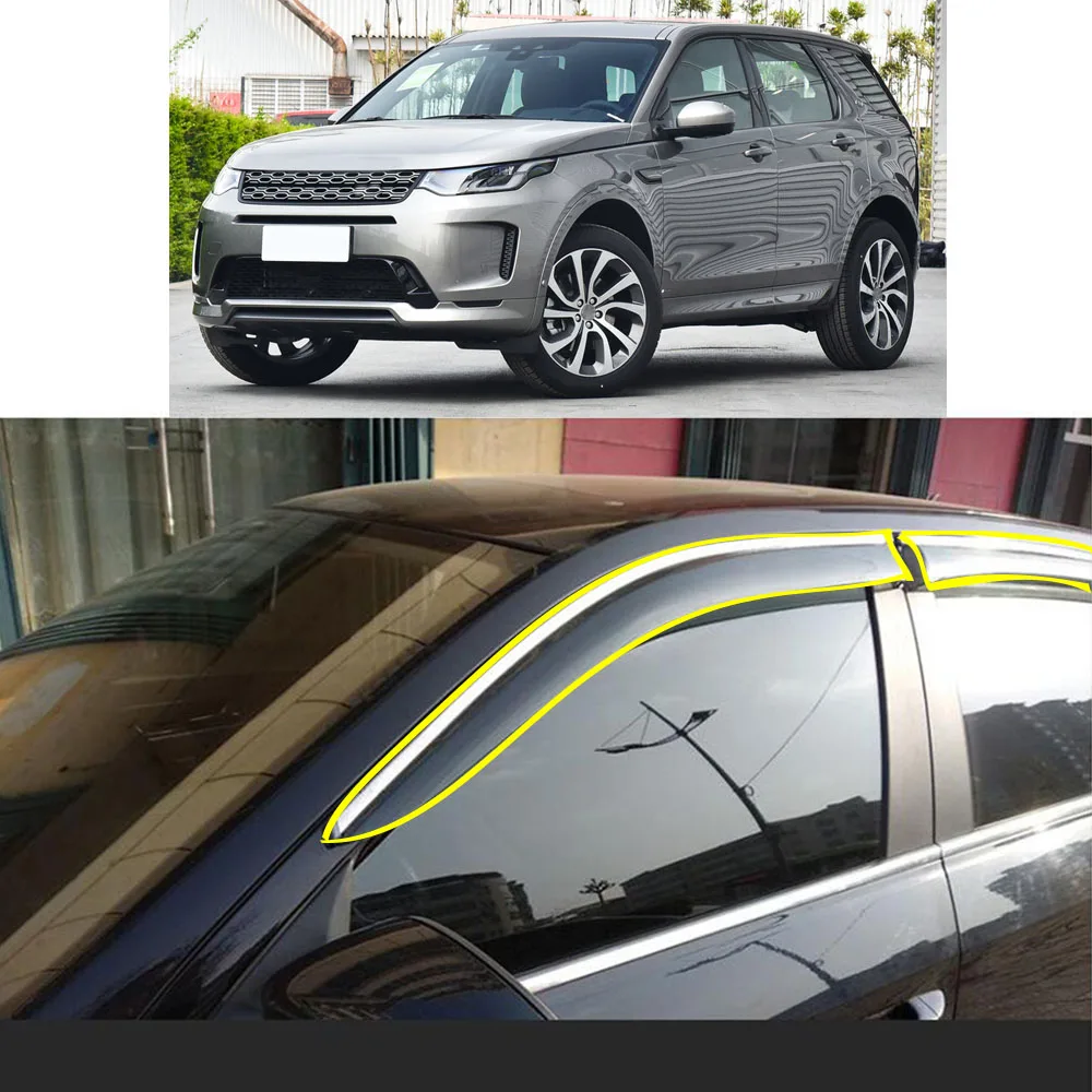 

Car Sticker Plastic Window Glass Wind Visor Rain/Sun Guard Vent For LAND ROVER Discovery Sport 2016 2017 2018 2019 2020 2021