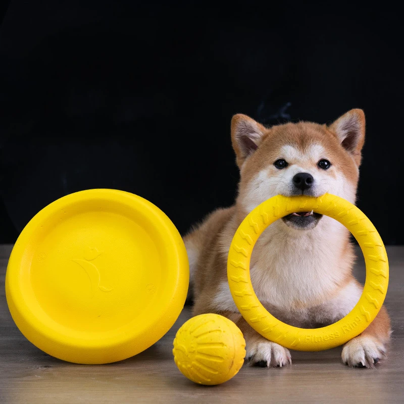 Эва игрушка для больших и собак летающие диски тренировочное кольцо съемник