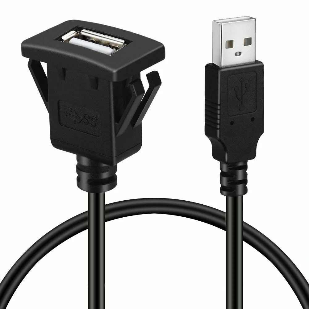 USB интерфейс автомобильный удлинитель провод Кабель-адаптер Зарядка Высокая