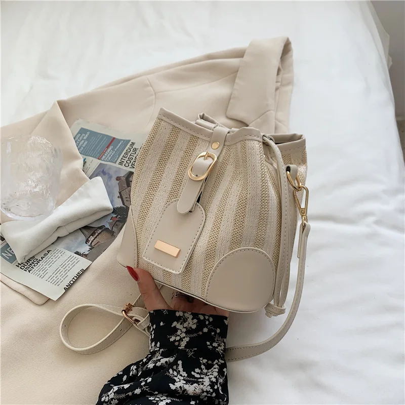 

Straw Woven Handbag Women 2021 Summer New Vacation Beach Bag Designer Bag Tote Bags for Women Satchels