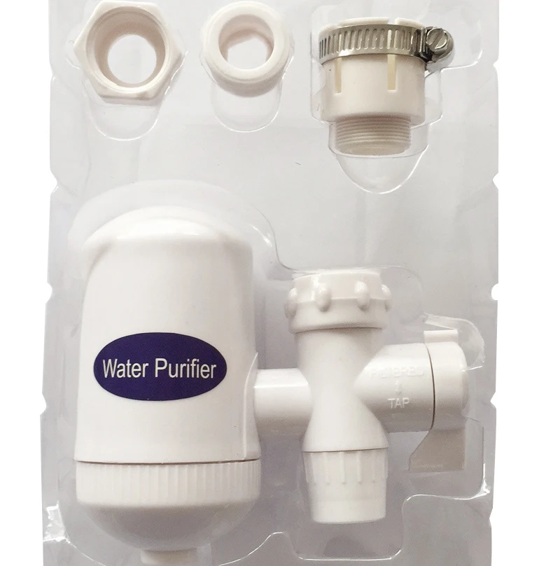 

Newest Faucet Mount Water Filtration System Small White Faucet Purifier Tap Water Purifier Hot Selling