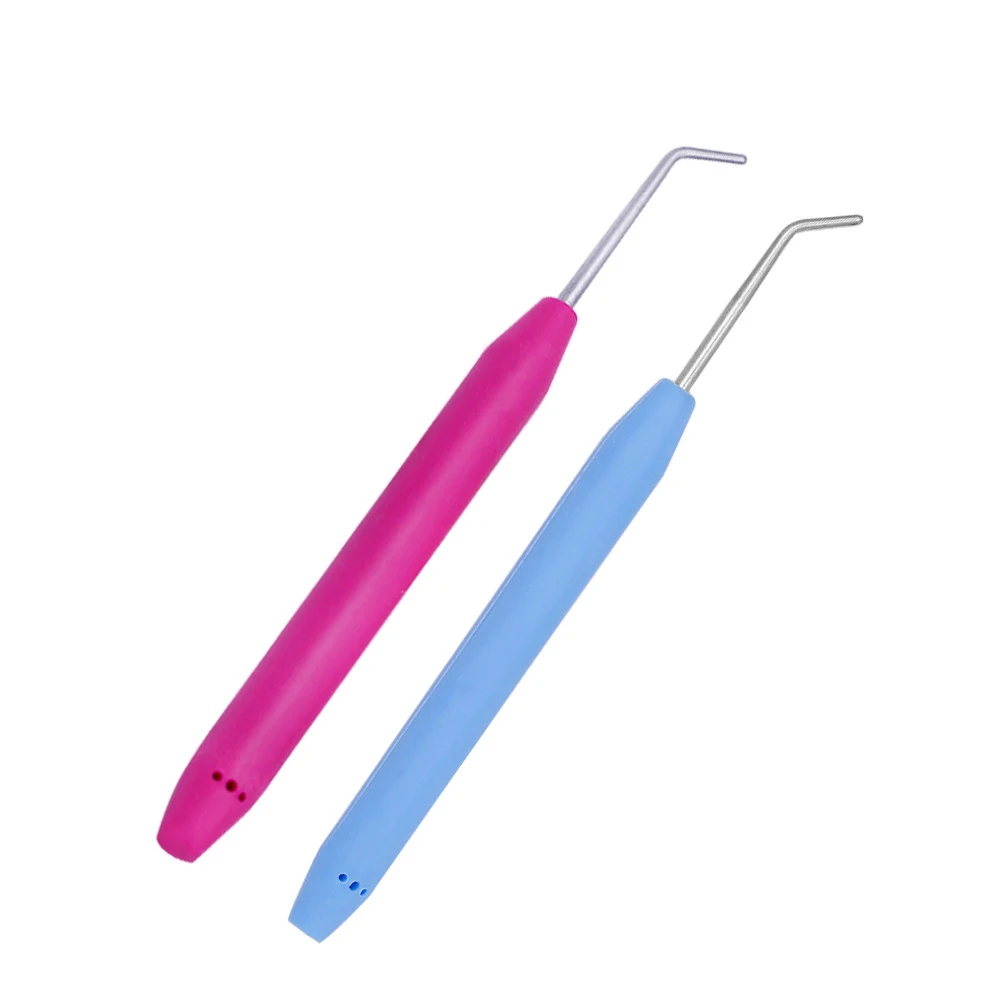 2 шт. вязаный ткацкий станок вязальный крючок для вязания инструмент с резиновой