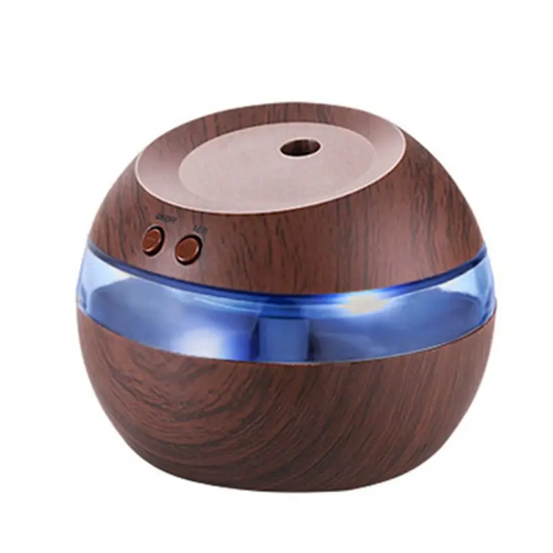 

Mini Pure Humidifier 300ml Wood Grain USB Charging essential Oil Diffusers room