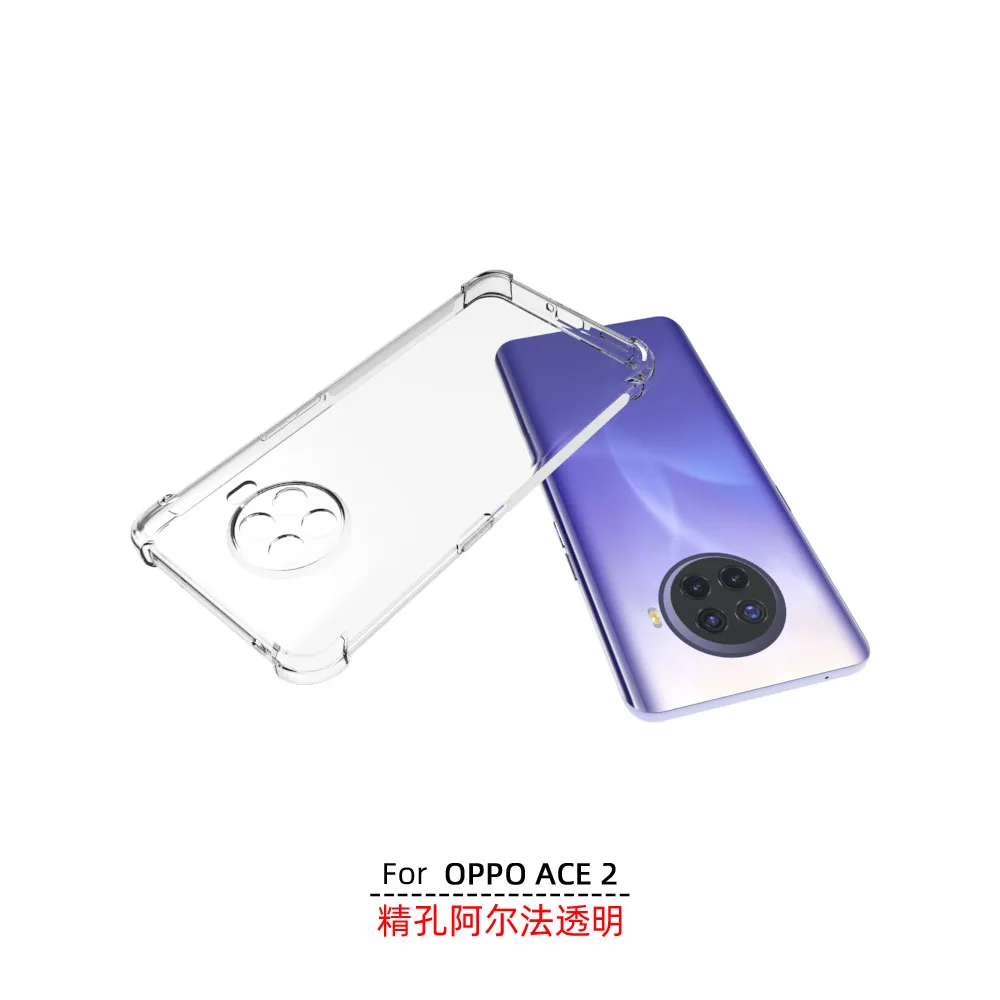 USTIYA чехол для OPPO ACE 2 ударопрочный прозрачный водонепроницаемый из ТПУ Простой