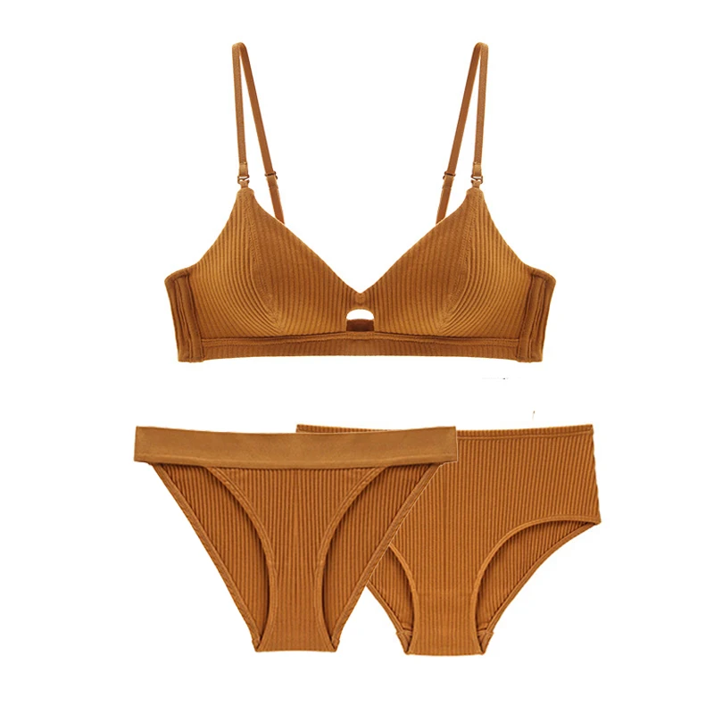 1 и 2 кружевной бюстгальтер Беспроводной хлопок Треугольники мягкая чашечка Для