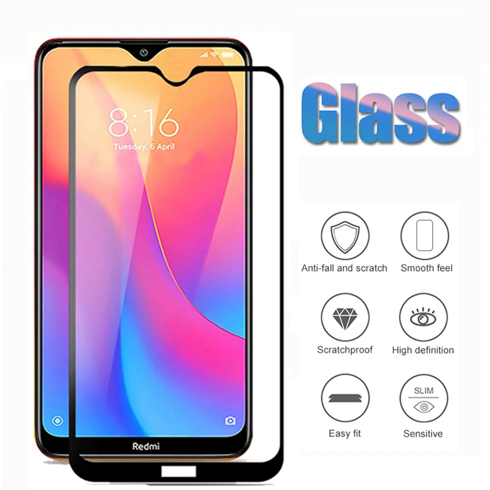 Закаленное стекло для Xiomi Redmi Note 8 t Pro защитная пленка экрана Xiaomi redminote T 8pro полное