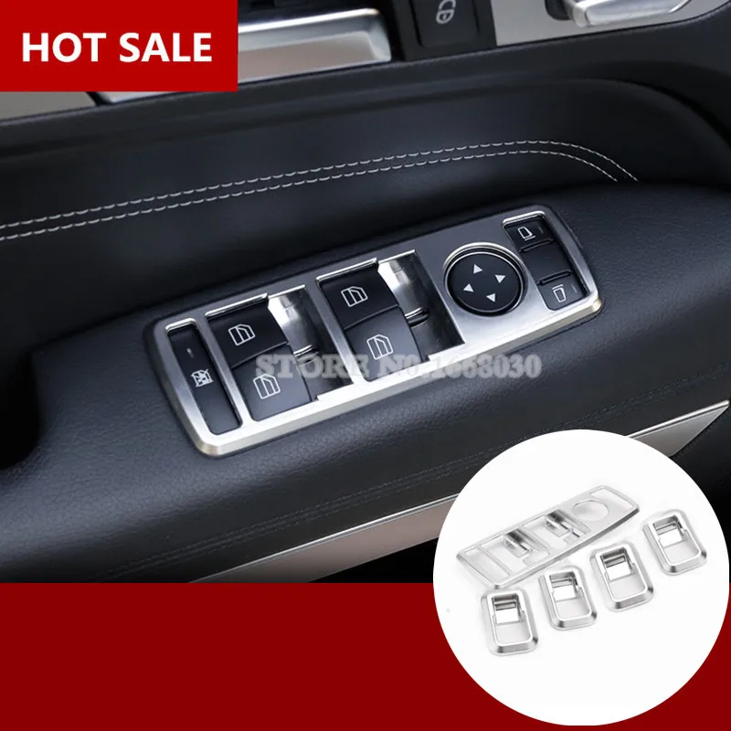 Внутренний подлокотник переключатель окон отделка крышка 5 шт. для Benz E Class Coupe W207