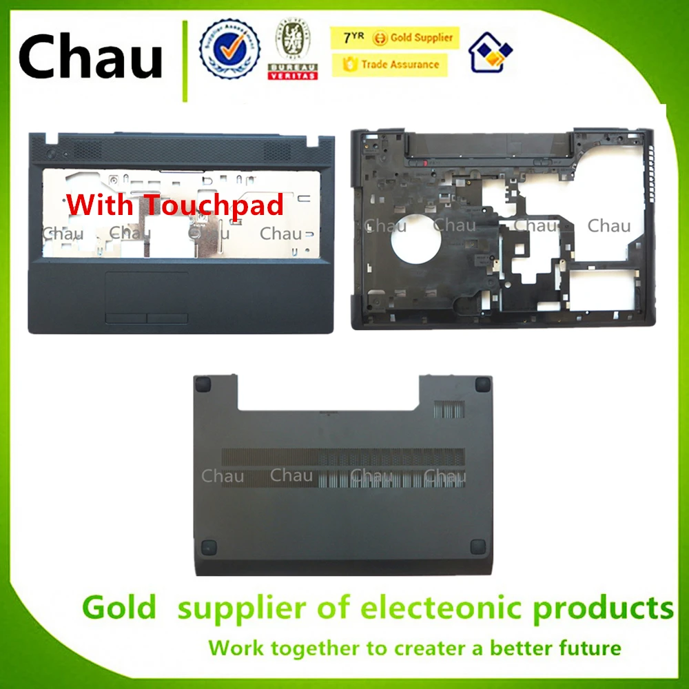 Новинка передняя крышка для ноутбука Lenovo G500 G505 G510 G590 с сенсорной панелью/Нижняя