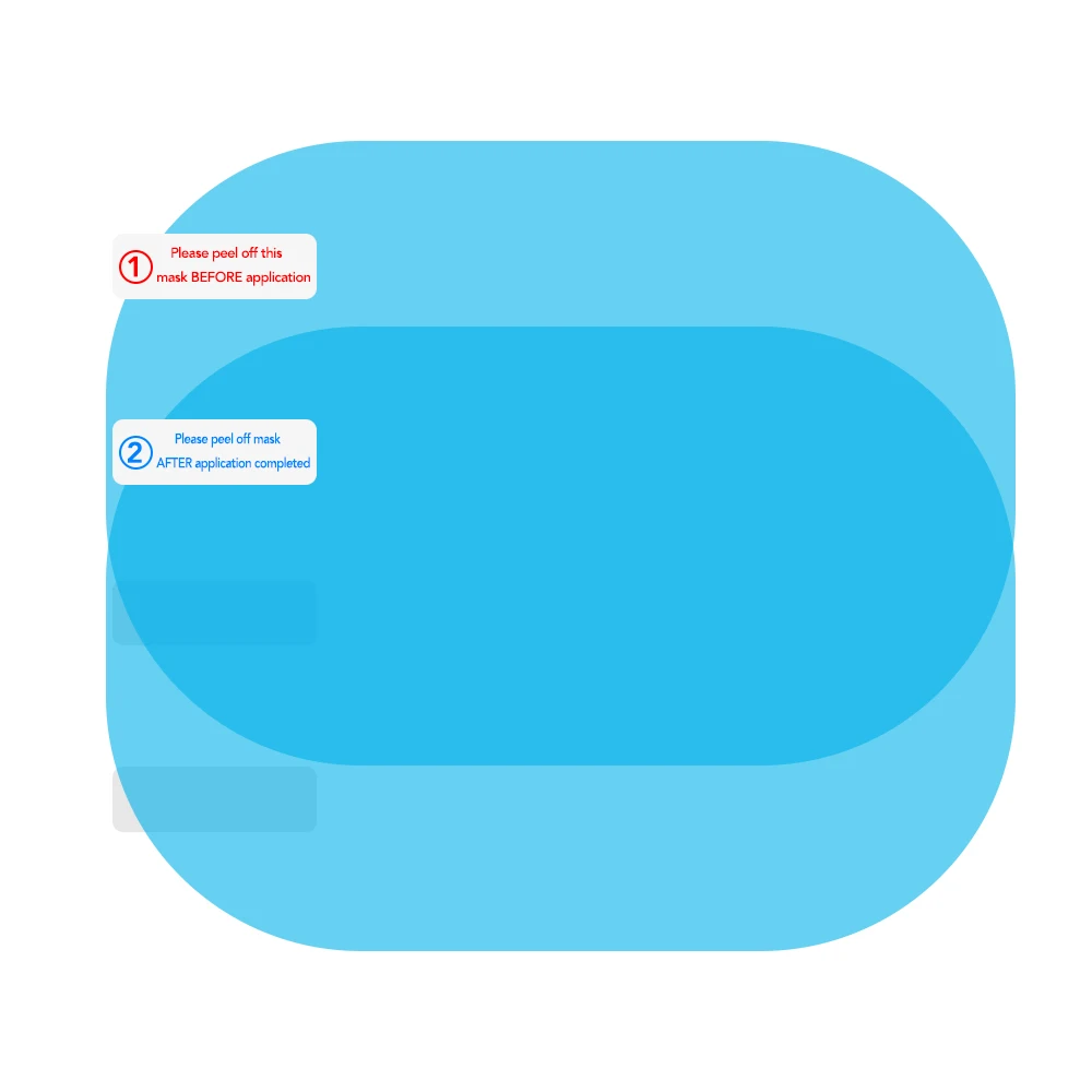 Автомобильная пленка-наклейка для зеркала заднего вида автомобильные