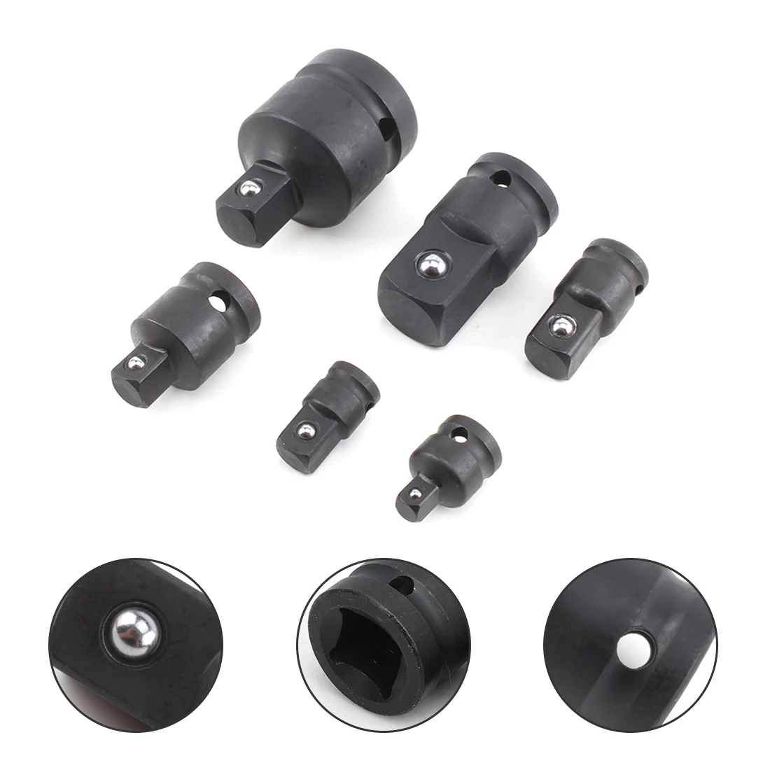 

Pneumati Socket Adapter Converter Reducer Air Impact Craftsman Hand Tools Socket Wrench Adapter Set Repair Tools for Car Bicycle