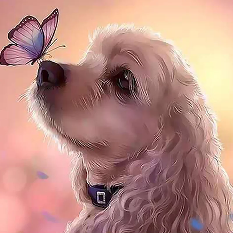 

Горячая рамка ослепительные животные DIY картина маслом по номерам настенная живопись холст животные картина DIY Рисование Живопись для укра...