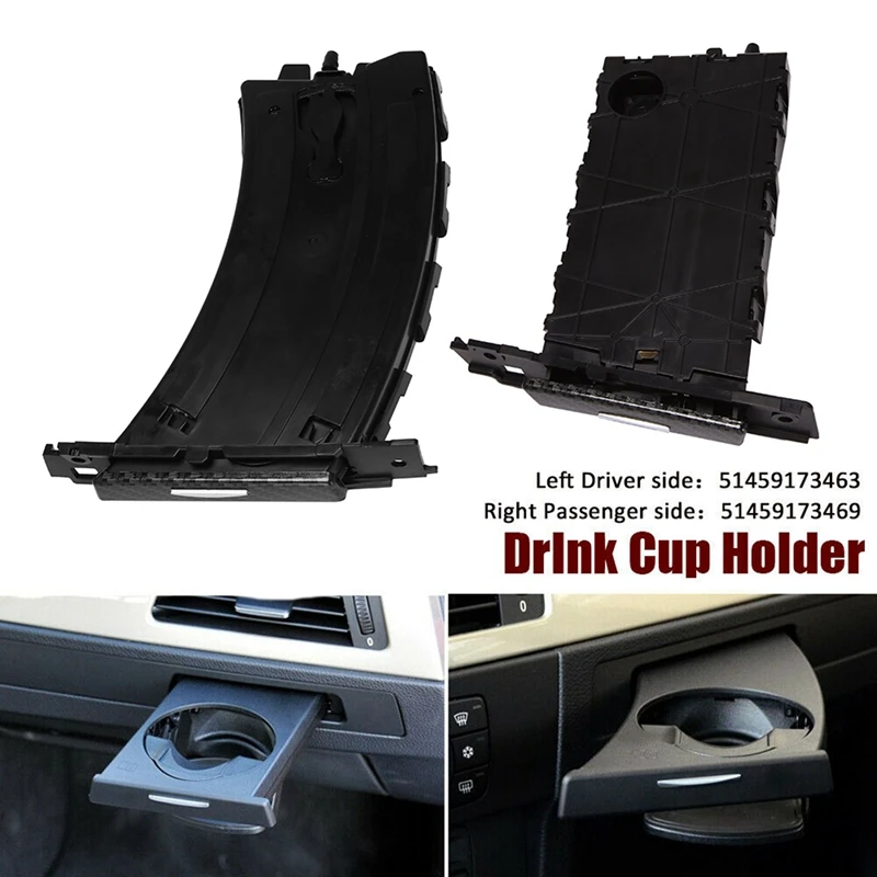 

2 PCS Carbon Fiber Style Car Front Cup Holder For-BMW E90 E91 318I 325I 328I 2005-2012