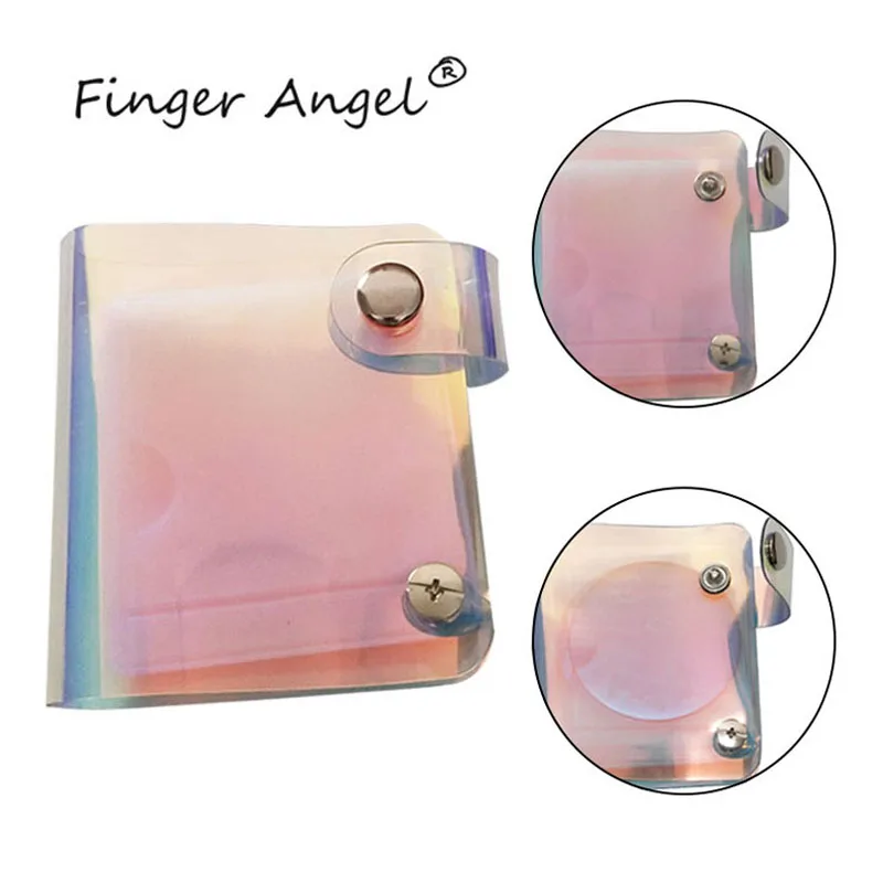 Finger Angel 26 слотов Синтетическая кожа папка/Держатели/Чехлы для ногтей шаблон альбом для 5,6 см Konad Штамповка ногтей пластины# HQ070