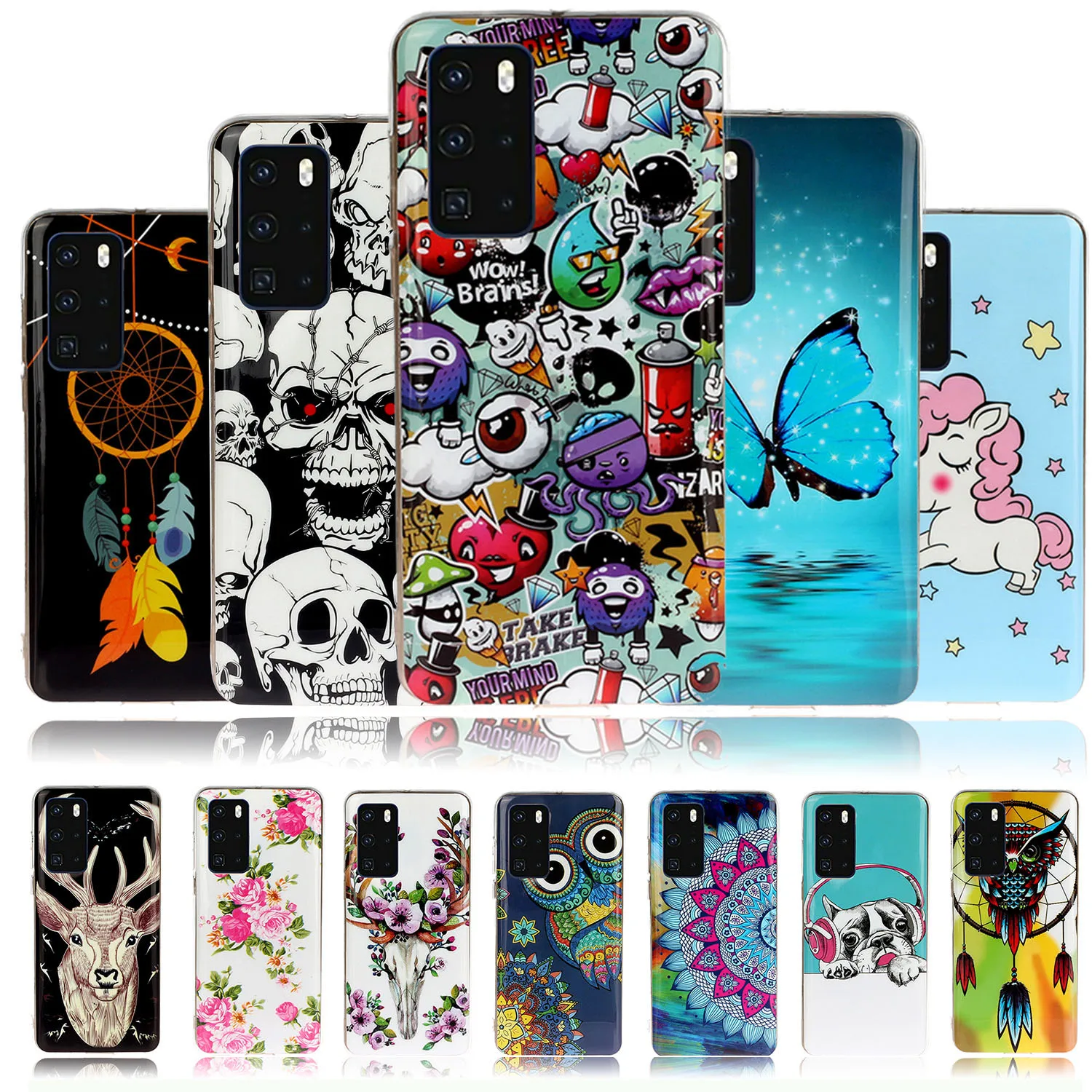 Пластиковые чехлы для Samsung A70 Прекрасный Мягкий ТПУ чехол Galaxy etui A70S A80 A8S A90 A70E