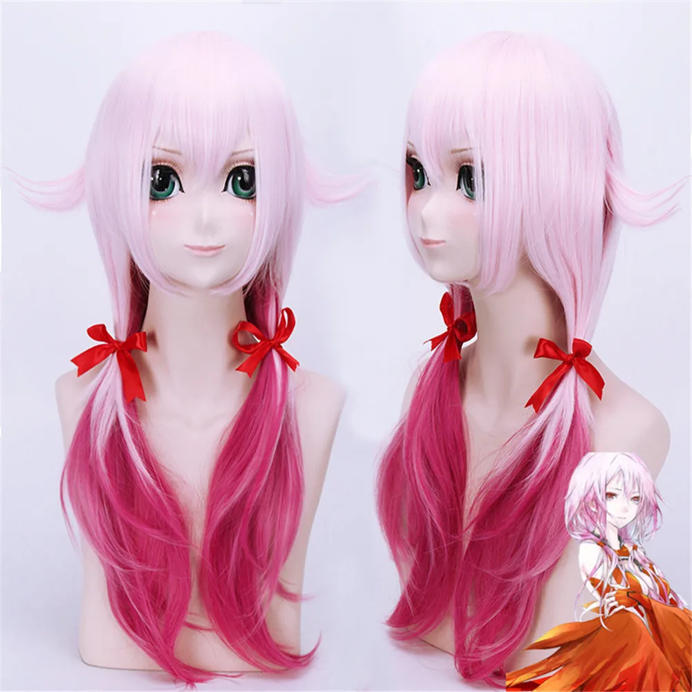 Аниме Guilty Crown Yuzuriha Inori парик косплей костюм женские синтетические волосы парики
