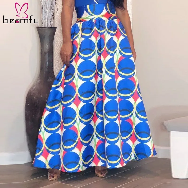 Юбка Макси размера плюс лето 2019 осенняя винтажная высокая уличная