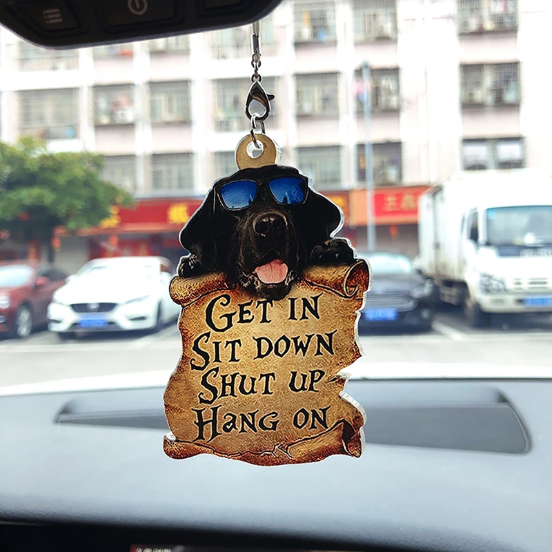 

Индивидуальная подвесная собака для украшения интерьера автомобиля, забавные собаки, аксессуары для интерьера автомобиля