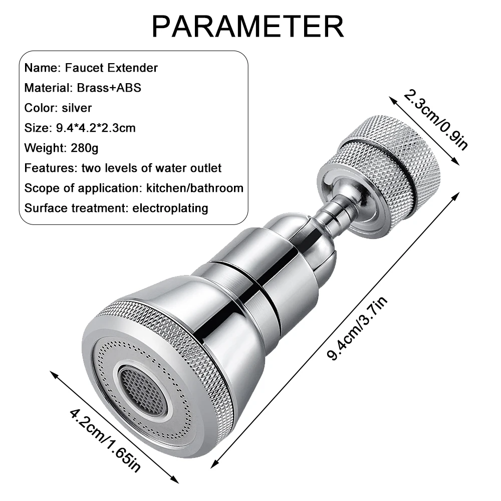 

Faucet Aerator 720 Rotation Kitchen Sink Water Saving Tap Nozzle Filter Adapter Shower Head Filter Nozzle Connector For Kitchen