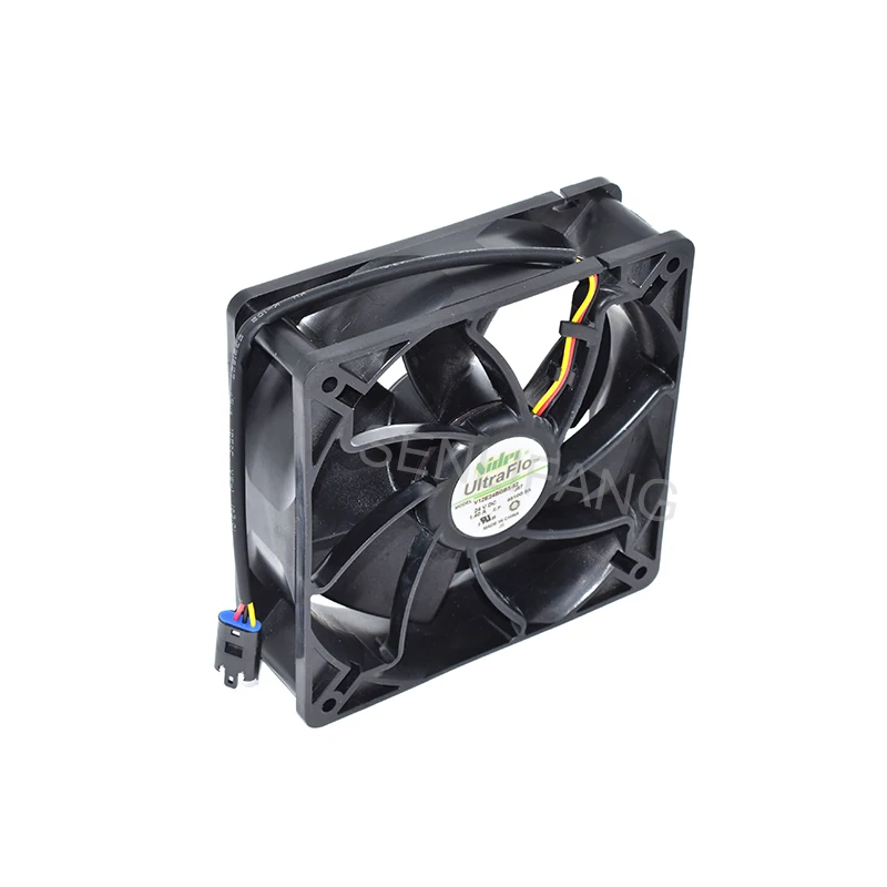 Прошедший необходимое тестирование V12E24BGB5-52 DC 24V 1.40A 120x120x38 мм, версия 3-сервера провода Охлаждающий вентилятор