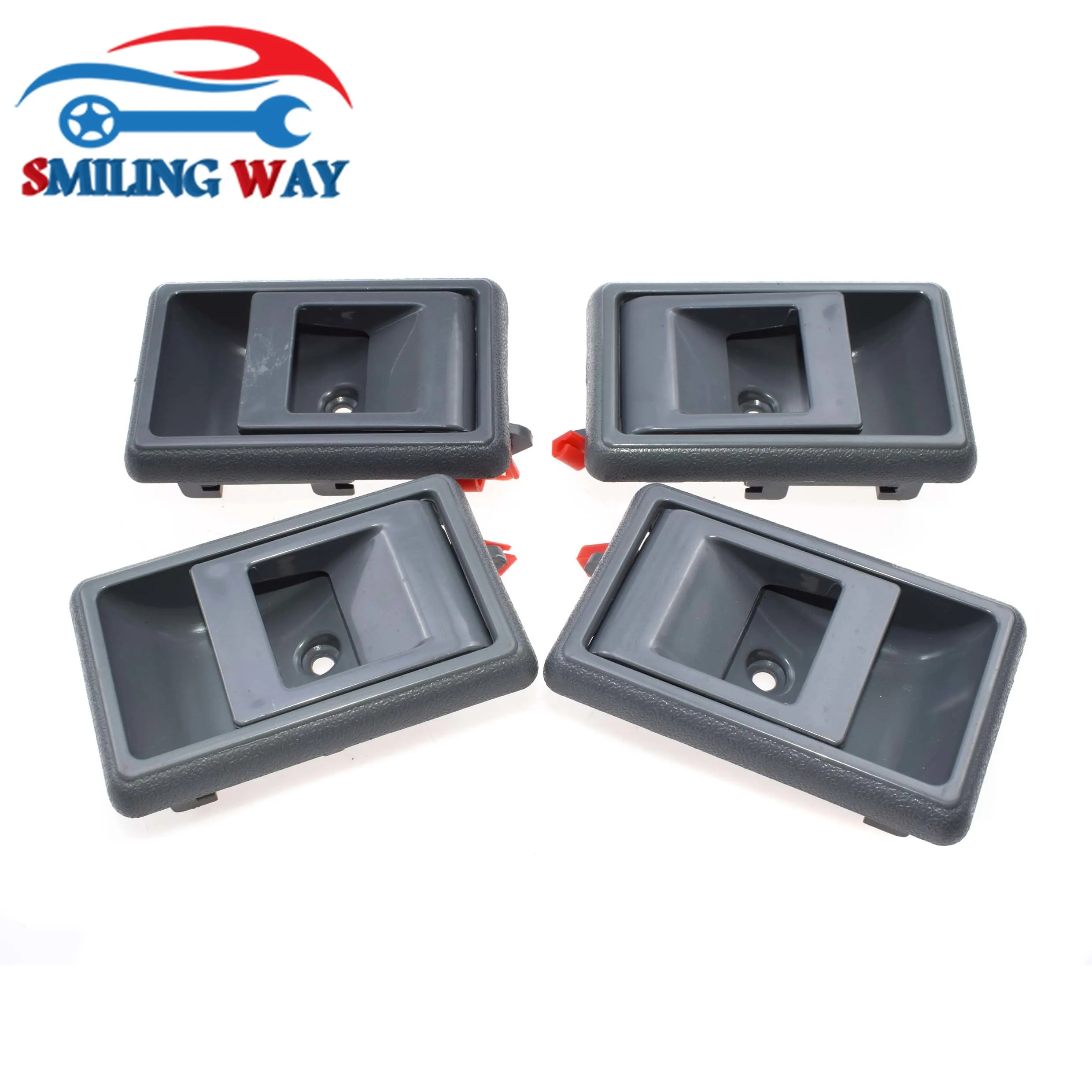 Улыбающаяся дорога # серая внутренняя дверная ручка Передняя Задняя Левая Правая