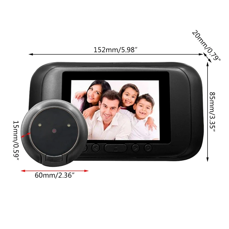 

Video Doorbell Camera Audio Intercom 1.0MP IR Night Vision Automatic Photo/Video