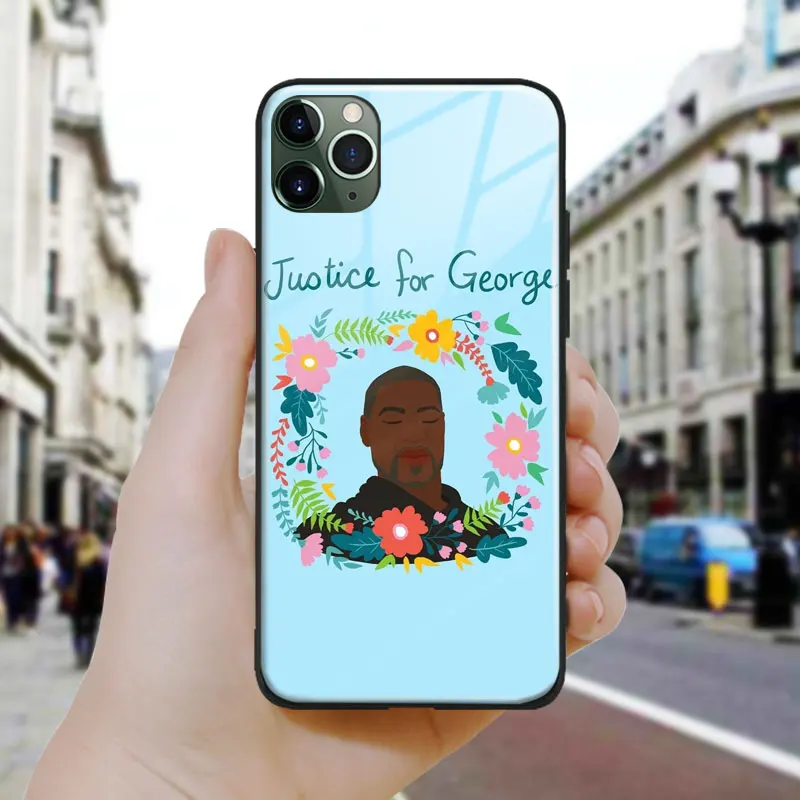 Justice for George Floyd Black lives matter soft silicone Phone Case Cover For iPhone SE 6s 7 8 Plus X XR XS 11 PRO 12 mini MAX | Мобильные