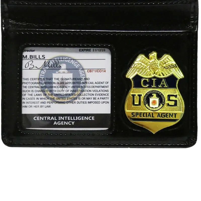 Newhalloveen одеваются значок косплея из ЦРУ FBI ID карта карнавальный костюм аксессуары