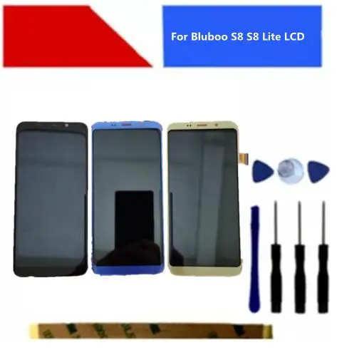 ЖК дисплей с сенсорным экраном и рамкой для Bluboo S8 Lite|Экраны мобильных телефонов| |