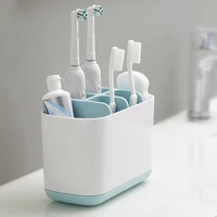 new removable bathroom toothbrush storage box holder countertop racks home bathroom washing tube toothpaste set storage rack