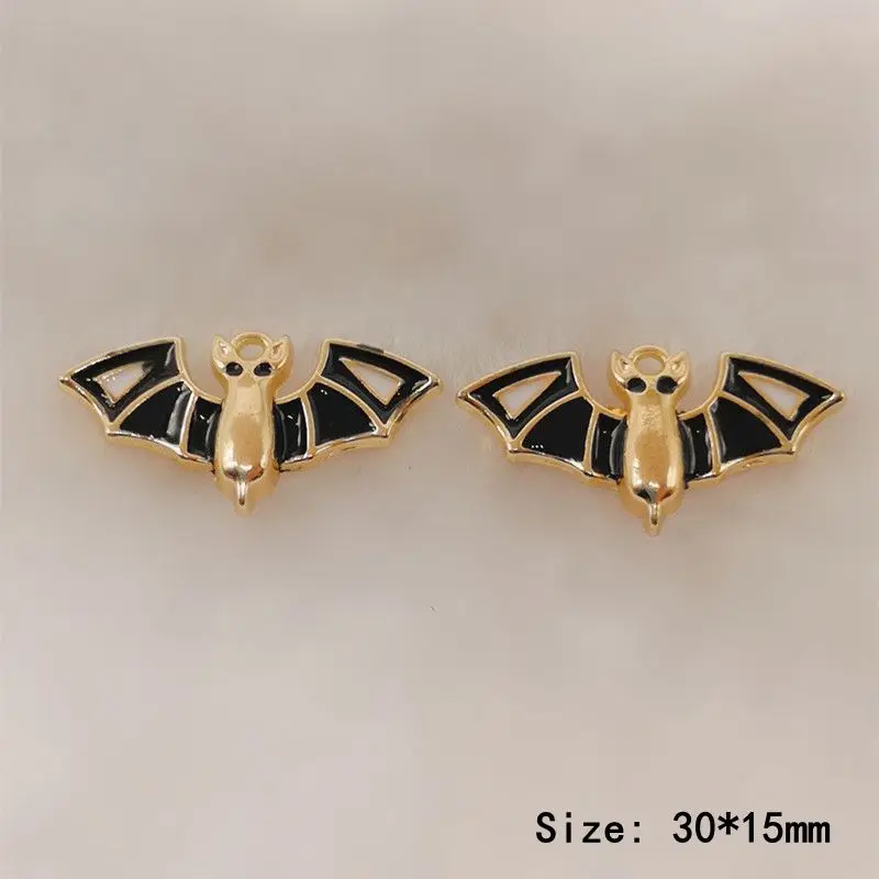 10 шт. эмалевые Подвески в виде тыквы кота шляпы летучей мыши браслета ожерелья