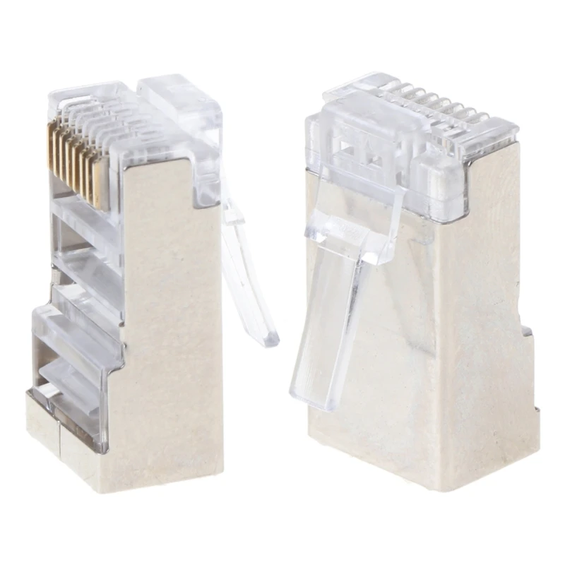 1 комплект/10 шт. Cat6 8 контактный RJ45 8P8C экранированный многожильный обжимной