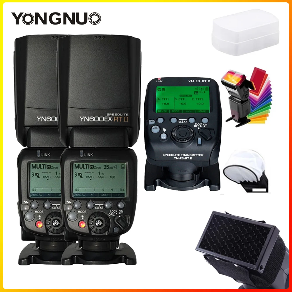 Светодиодная лампа для видеосъемки YONGNUO YN600EX RT II 2 4G Беспроводной вспышка