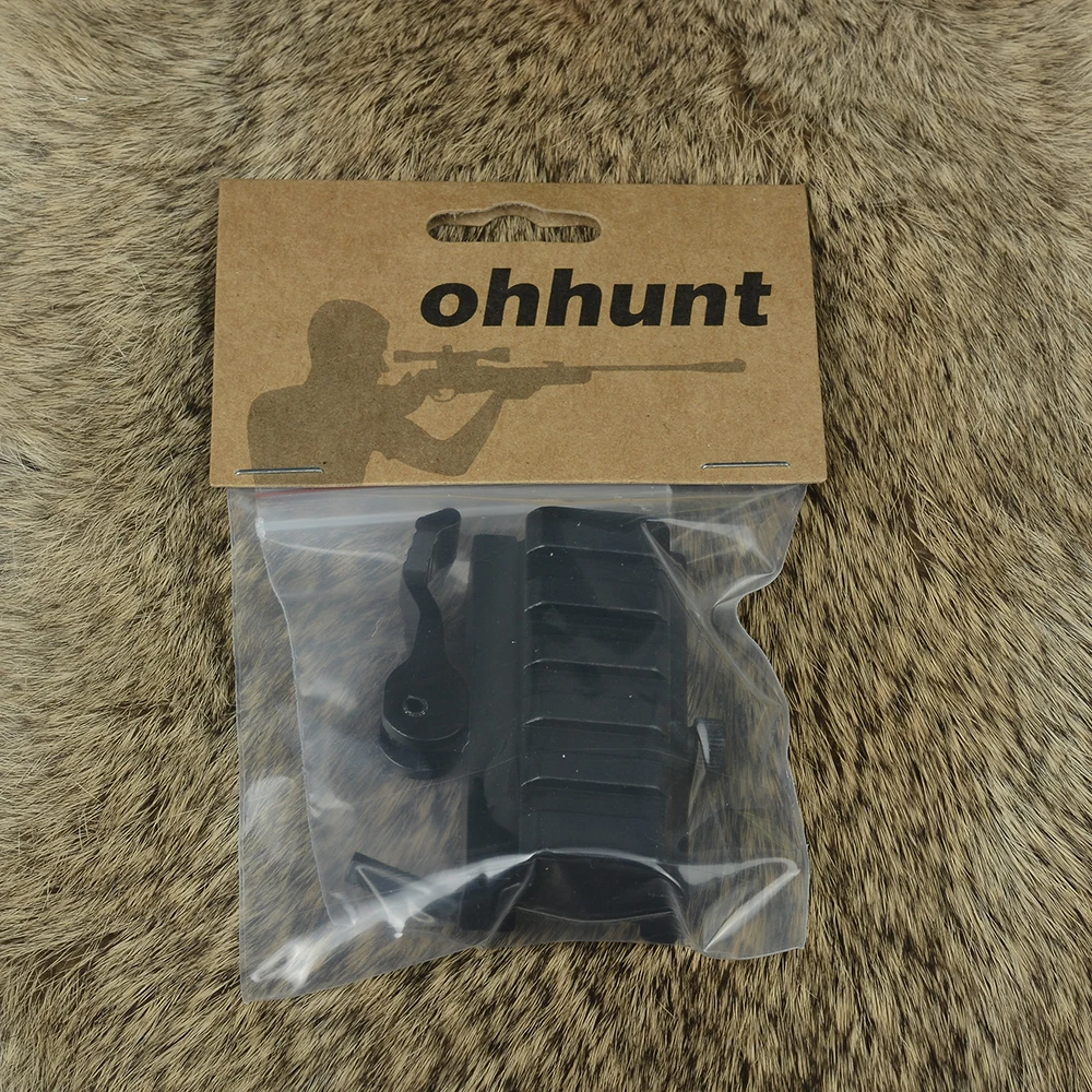 

Ohhunt Hunting Scope Accessories Medium Profile 5 Slot Quick Disconnect Lever 20mm Picatinny Weaver Rail Mount Adaptor And Riser