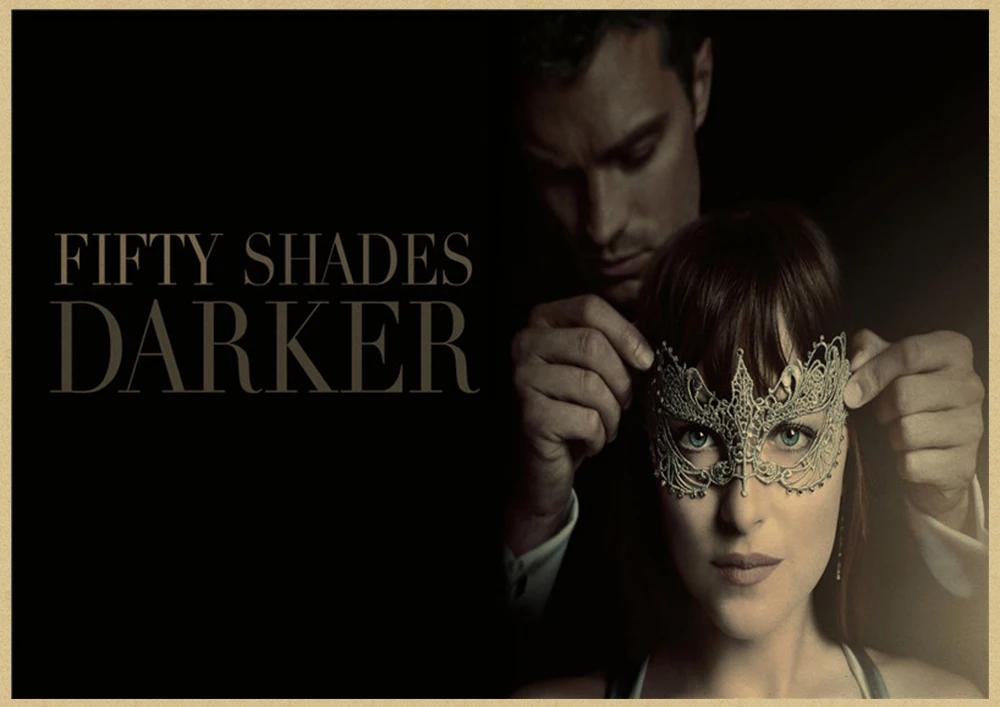 50 оттенков серого классического Ретро фильма постер из крафт-бумаги бар кафе