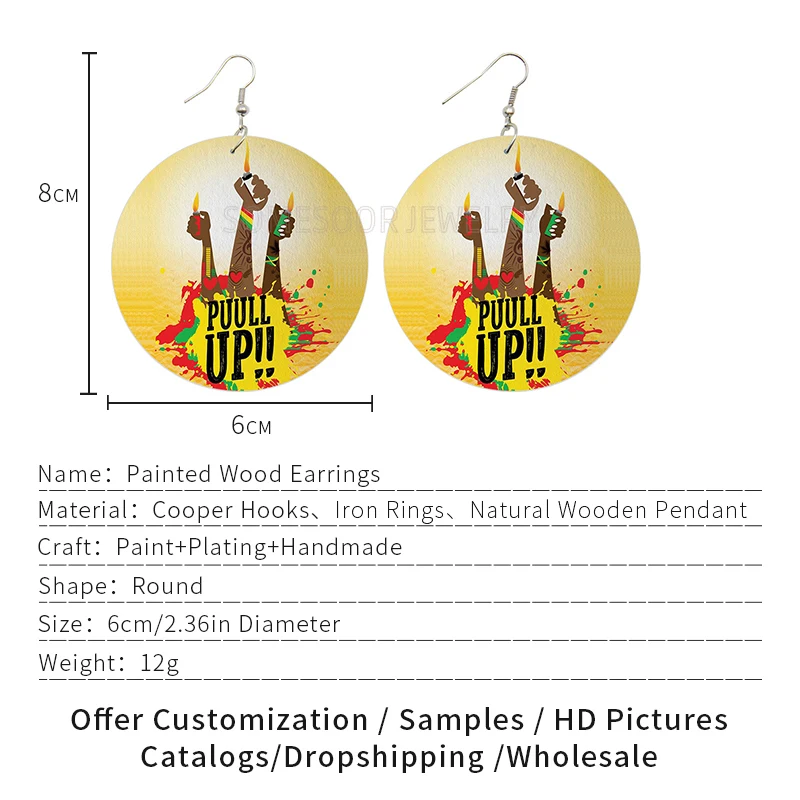 SOMESOOR Вытяните ваш кулак черный художественный принт африканские деревянные