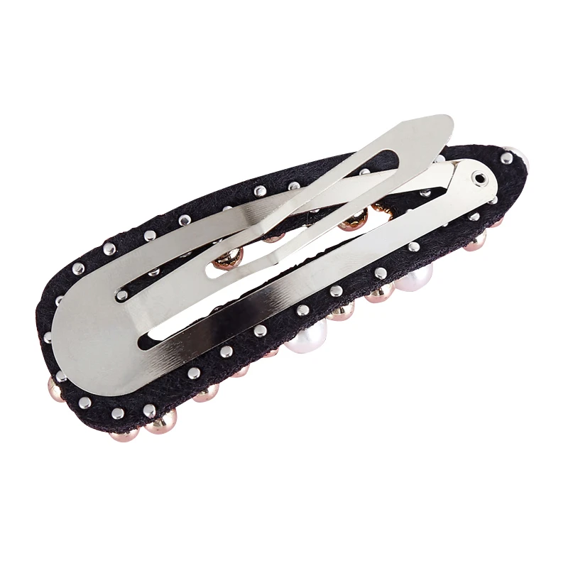 

Hot Pearl Metal Hair Clip Hollow Geometric For Elegant Women Hairpins Hair Accessories