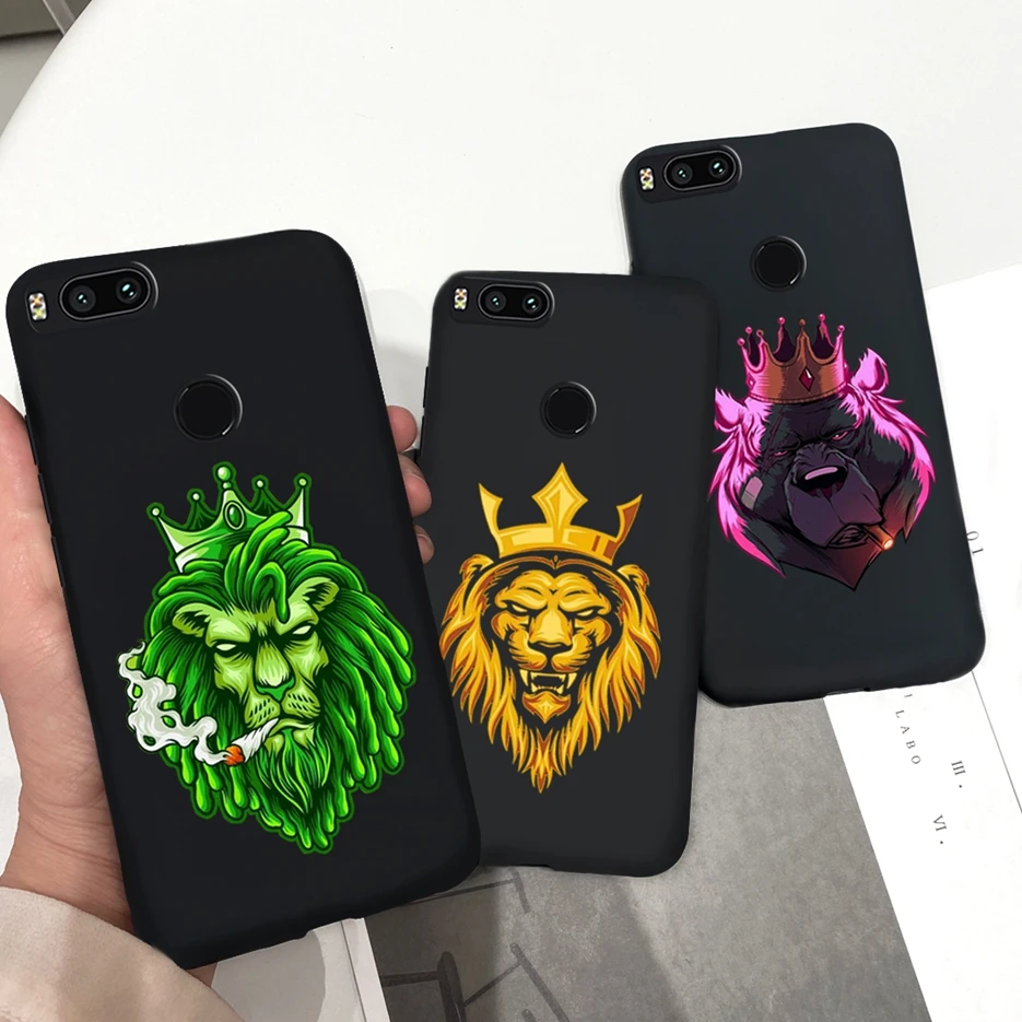 Чехол для Xiaomi Mi A1 5X мягкий силиконовый чехол с милыми животными MiA1 Mi5X чехлы