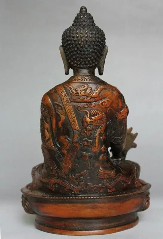

Tibetan Brass Buddhism Bodhisattva Sakyamuni Buddha Statue