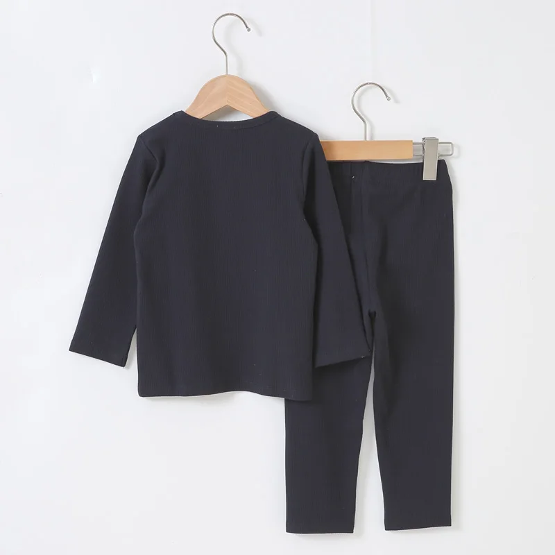 Детская одежда комплект из 2 предметов детская в рубчик для маленьких мальчиков