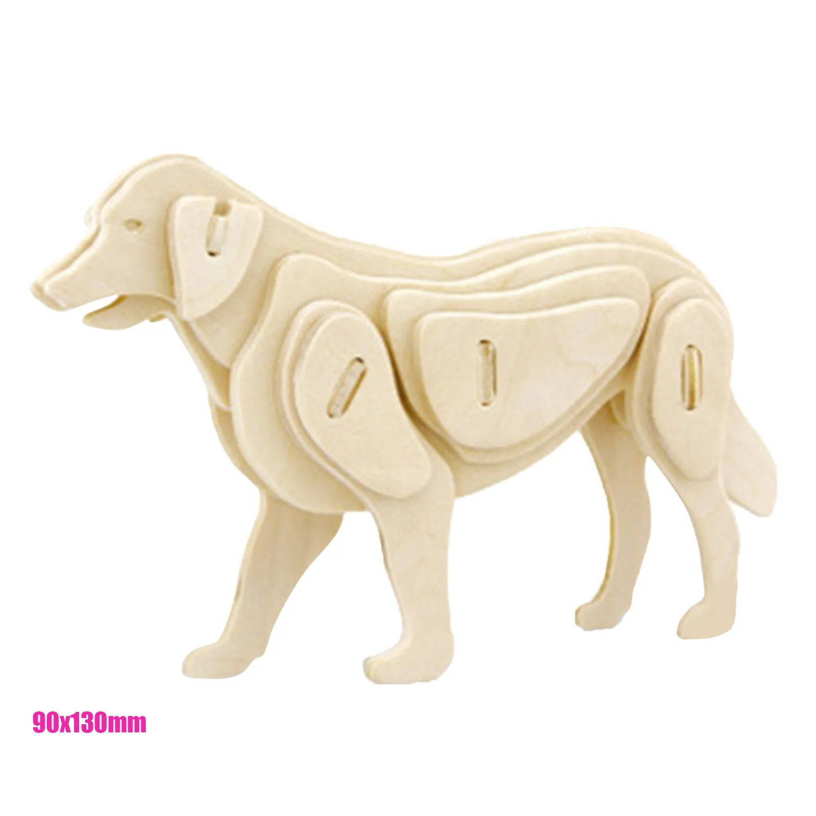 

3D DIY Irregular Puzzle Games Animal Wooden Puzzle Educational Developmental Training Toy for Kids Children's Handmade Gift