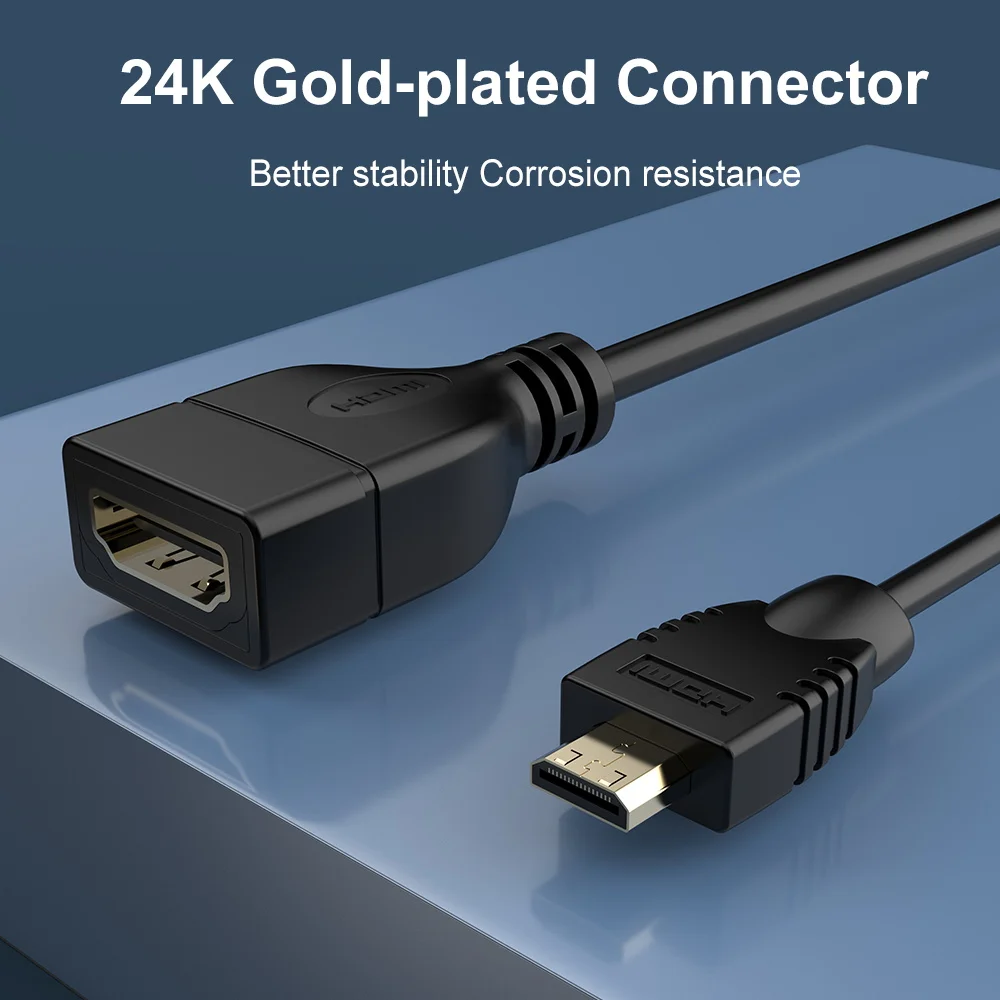 Переходник Mini HDMI (штекер)/HDMI (гнездо) 1080P 3D соединитель расширителя для HDTV