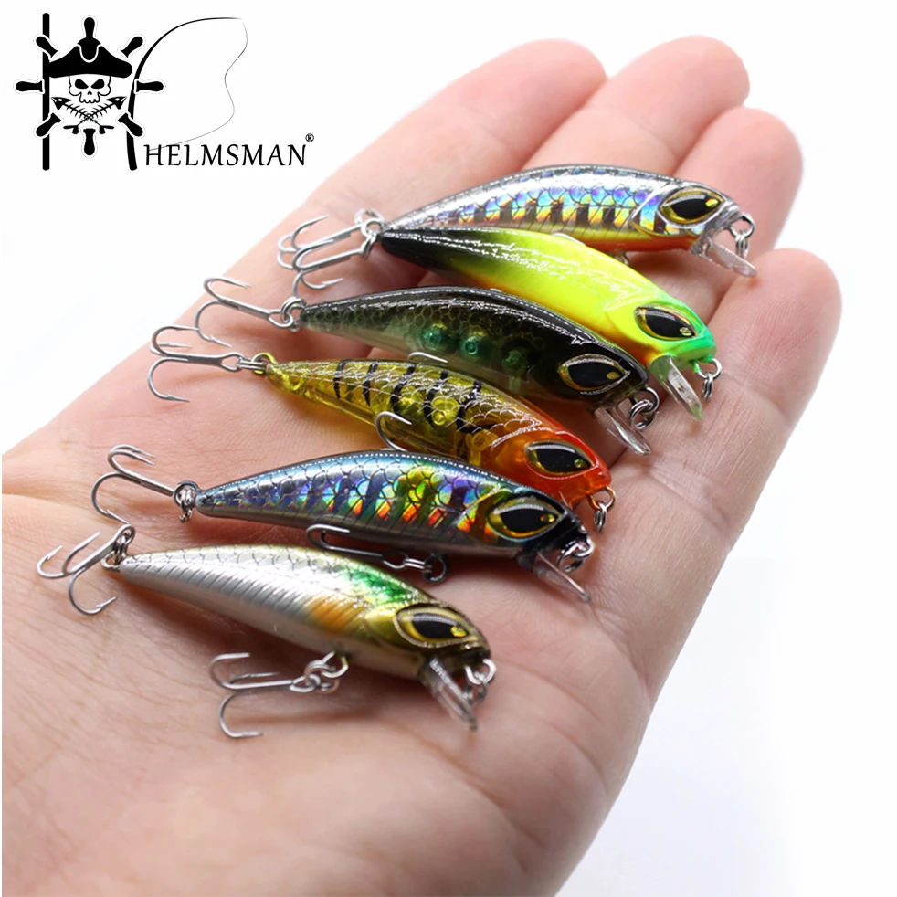 

Рыболовная Приманка в виде гольяна, 10 цветов, 4,5 см, 3,0 г, воблеры Topwater, искусственная приманка, твердая приманка на карпа, полосатая приманка ...