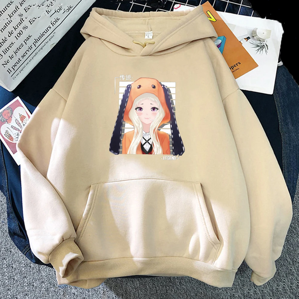 

Kakegurui Yumeko Jabami Hoodie Japanese Anime Long Sleeve Loose Fashion Kawaii Casual Clothes Kpop Hoodies Dropship Sweatshirt