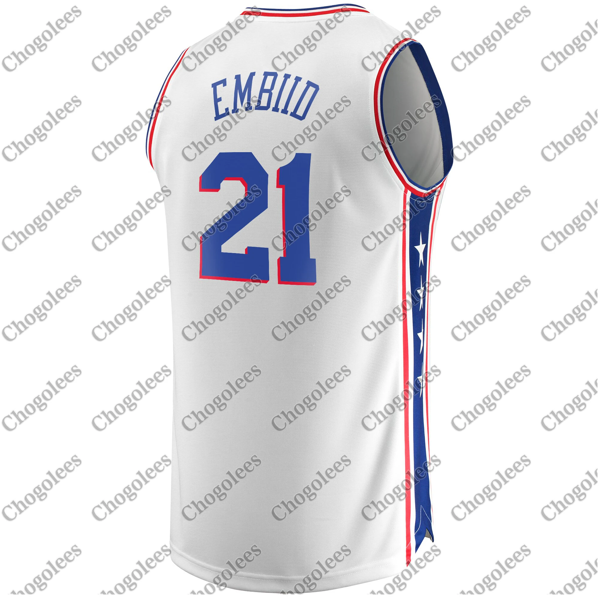 

Men Basketball Jersey Joel Embiid Philadelphia Branded Jersey Association Edition White