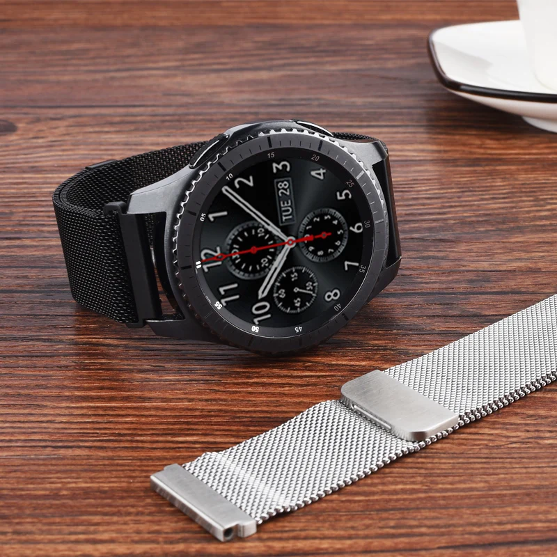 Galaxy watch 46 мм для samsung Galaxy watch Active gear S3 frontier Магнитный 20 мм 22 мм ремешок для часов amazfit ремешок Bip браслет 46 мм