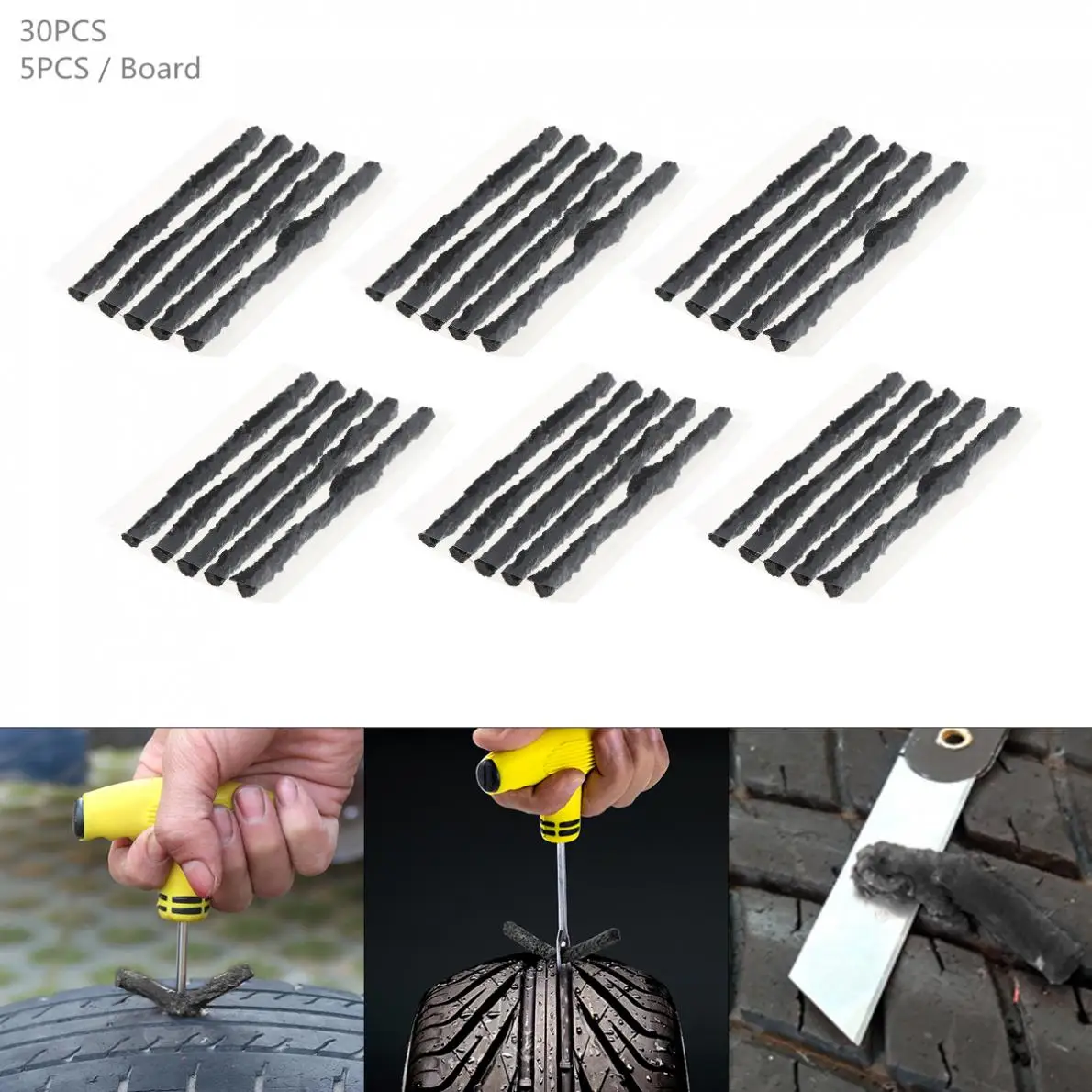 30 шт. универсальные 100x6 мм инструменты для ремонта автомобильных шин
