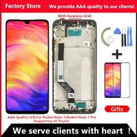 10 touch aaa quality lcd for xiaomi redmi note 7 lcd with frame display screen for redmi note7 pro lcd with frame display screen