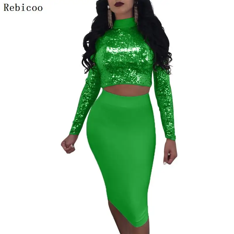 Осенний женский элегантный повседневный коктейвечерние костюм миди